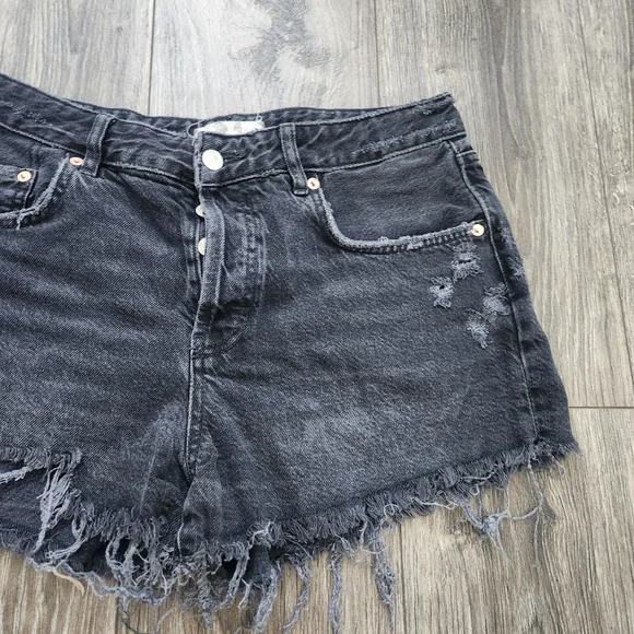 Free People Good Times Shorts Washed  Black - Picture 8 of 10